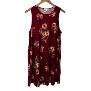 2/$35! Nine Britton Sleeveless Floral Dress